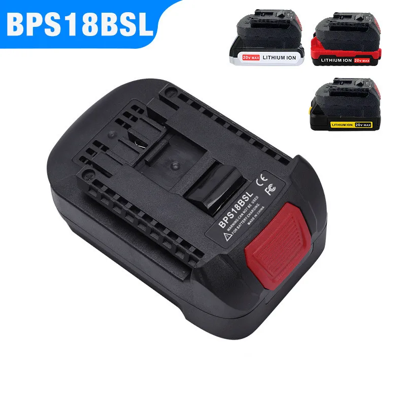 BPS18BSL Li-Ion Battery Converter Adapter for Makita 18V BL1830 BL1860 BL1850 BL1840 Used To for Bosch 18V Tool