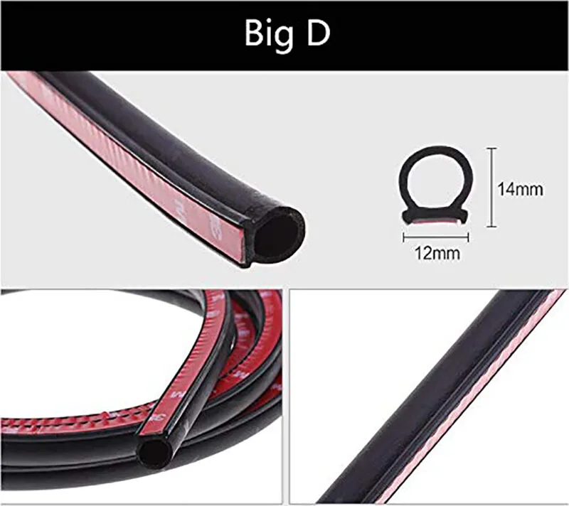 Auto Gummi Tür Dichtung Streifen Große D-Form Auto Tür Dichtung Streifen Universal Sound Isolierung Epdm Lkw Auto Gummi wasserdichte Dichtungen – Detail 2