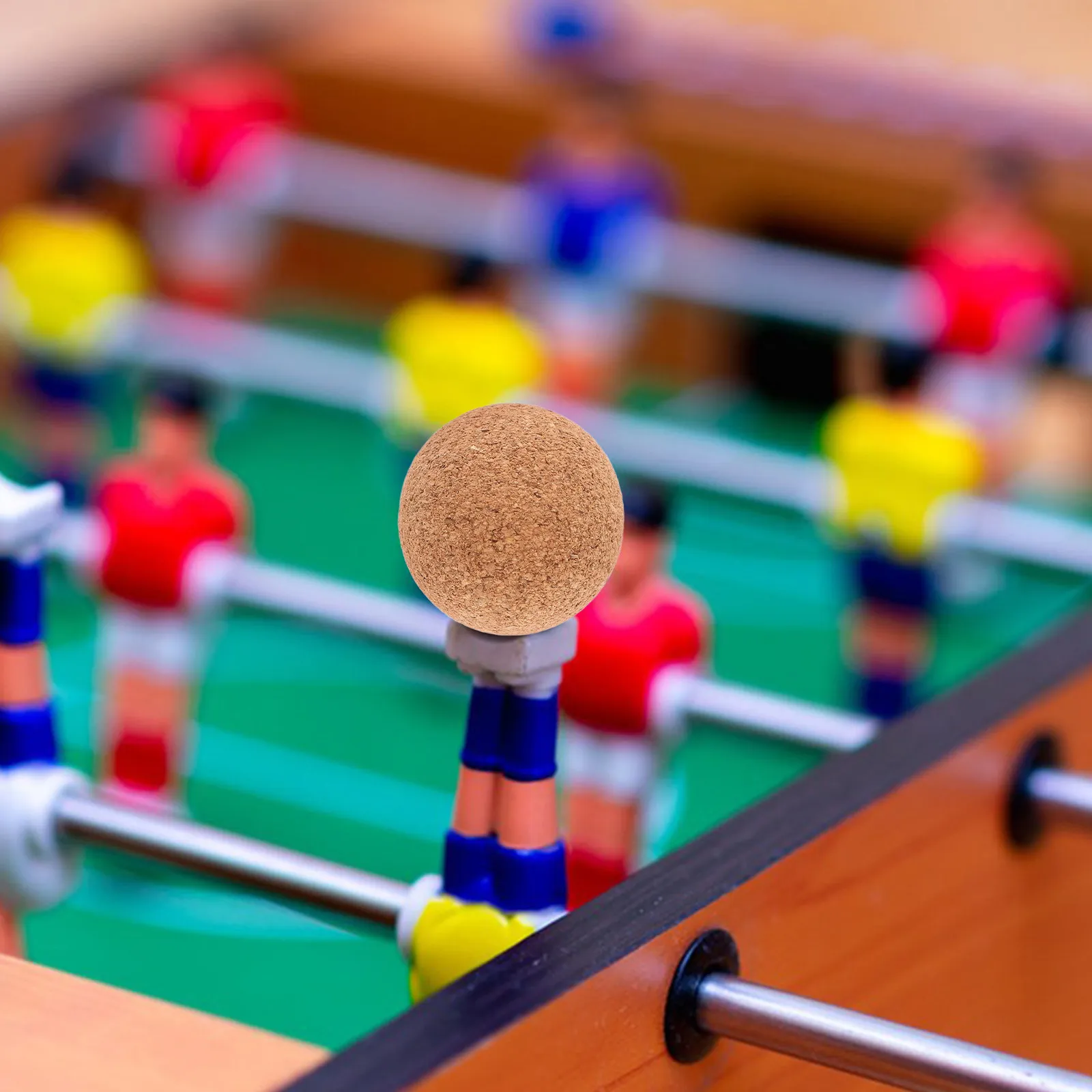

4Pcs Soft Cork Ball Replacement Wooden Foosball Balls for Tabletop Football Mini Indoor Game Parts Supplies Foosball Table Balls