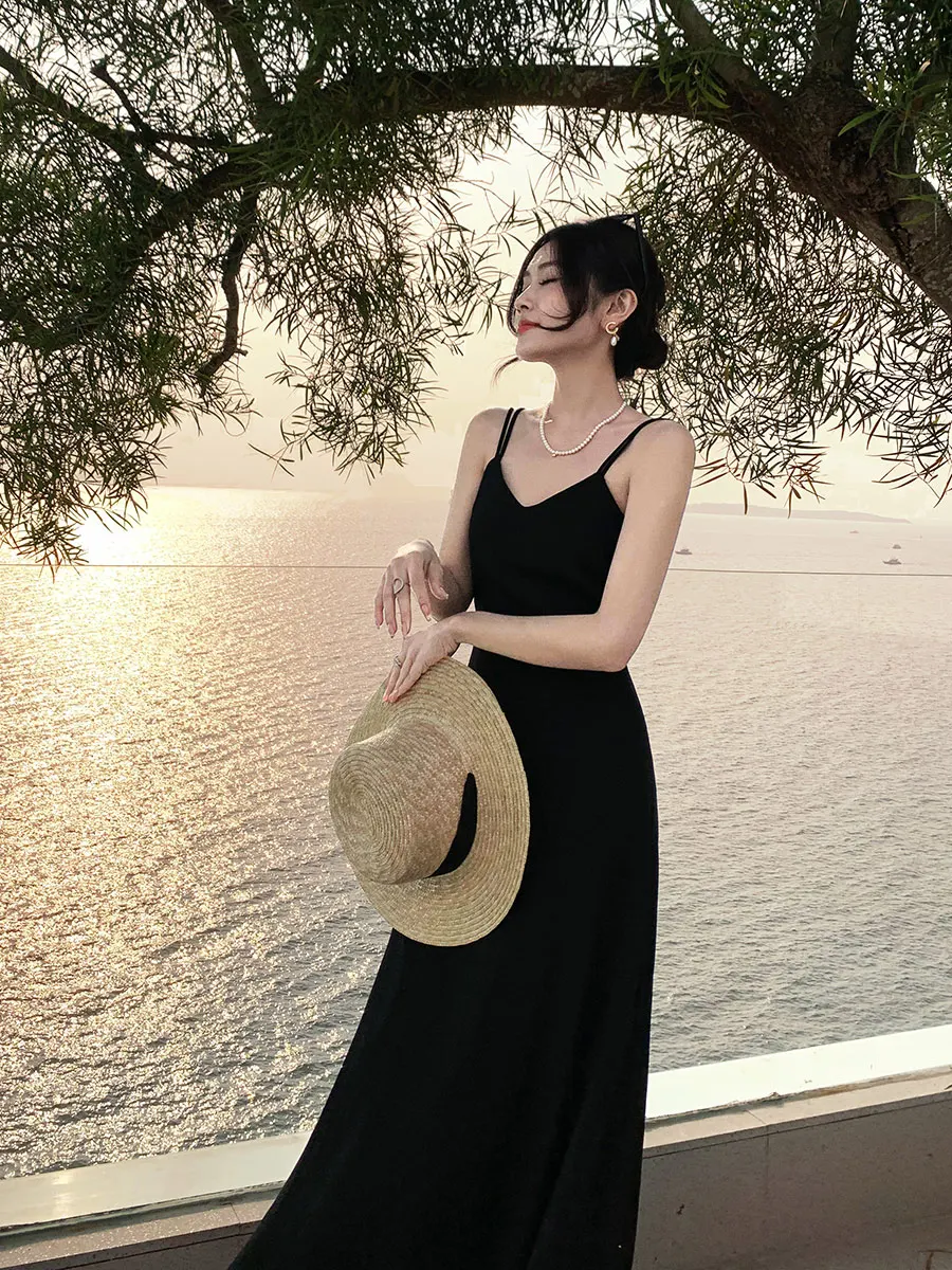 Beach Boho Floral Midi Dress Women Casual Clothing Bodycon Sexy Dress Even Party One Piece Dress Korean Fashion Sleeveless C162