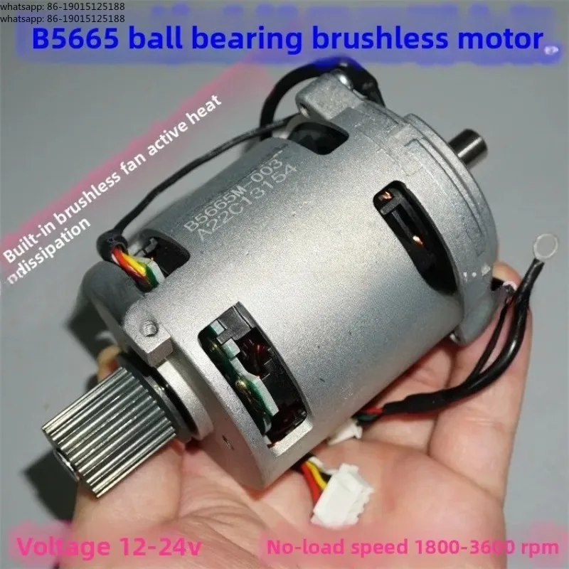 B5665 internal rotor brushless motor 12-24V low-speed high torque 57mm brushless motor active cooling fan
