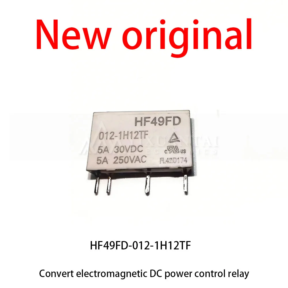 10 Pcs/Lot New original  HF49FD-012-1H12TF Household central control relay for converting electromagnetic power to DC power