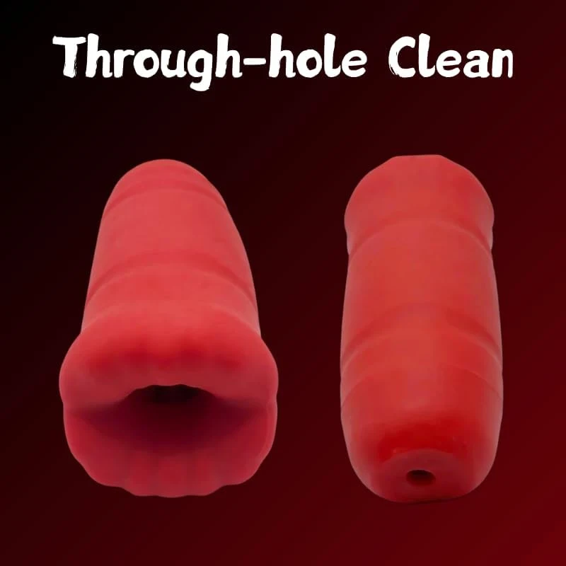 Silicone Male Masturbation Cup, Reusable Textured Stroker, Skin-Safe Material, Tight Inner Tunnel, Discreet Pleasure Toy for Men view 5