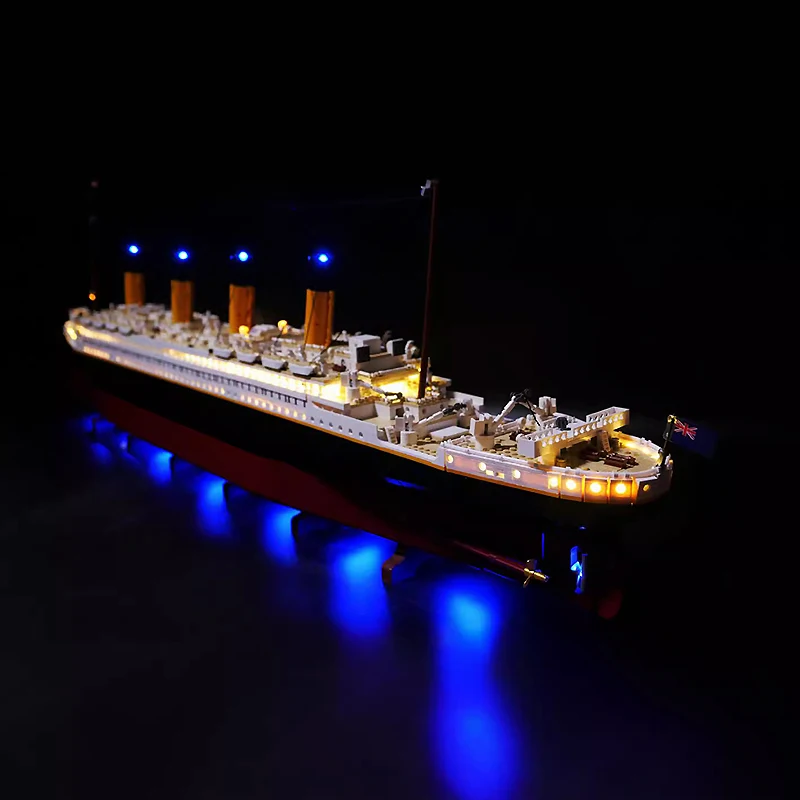 Op maat gemaakte premium doe-het-zelf led-lichtset voor Lego 10294 Titanic (alleen led-licht, zonder blokken model) Markeer uw favoriete constructies