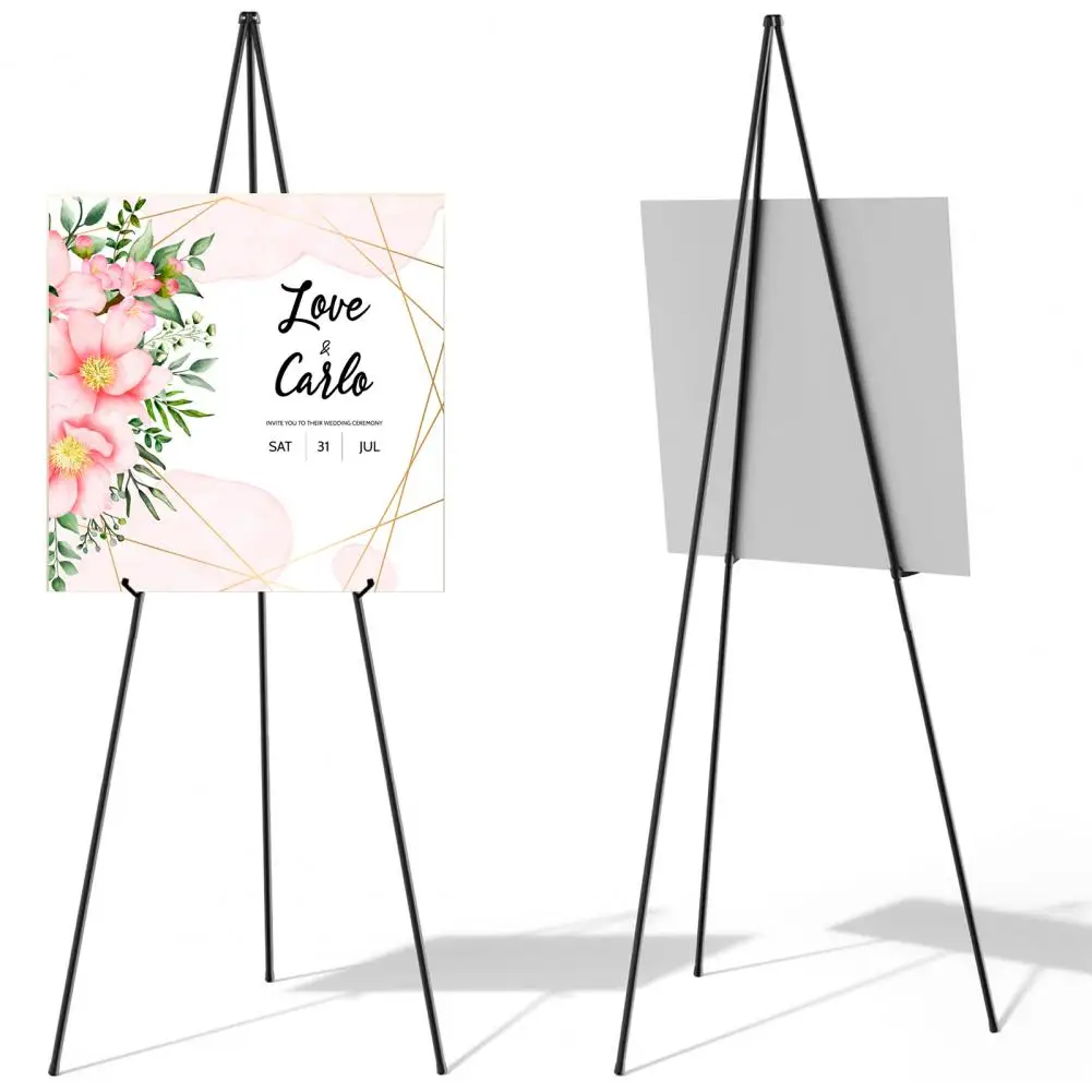 Tripod Display Easel Stand Poster Display Stand Anti-slip Wedding Card White Easel Holder Art Board Display Holder School Use