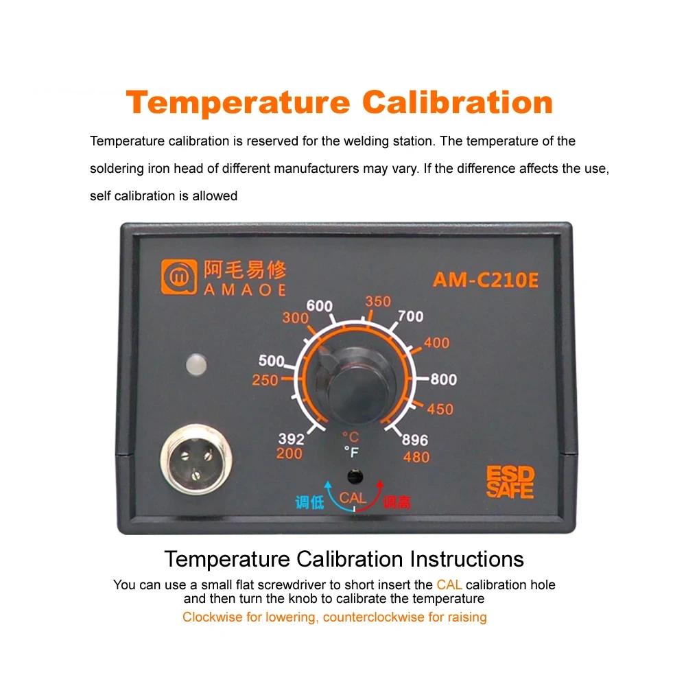AMAOE AM-C210E soldering station compatible with JBC soldering iron head I IS K C210 handle simple welding repair station tools