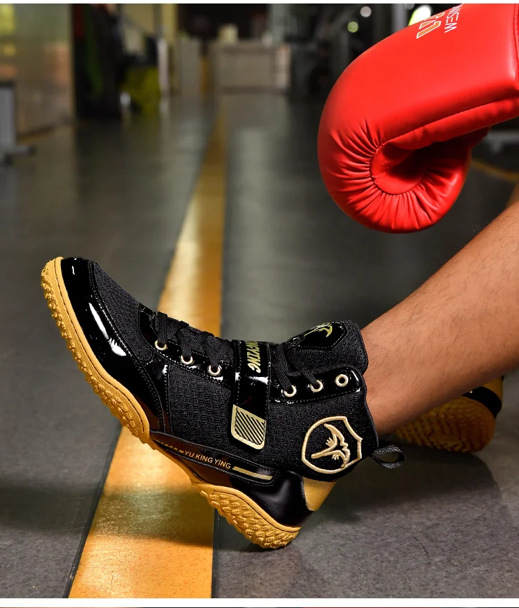 Men's Wrestling Shoes Men's Quality Women's Sports Flight Shoes Women's Outdoor Training Boxing Athletic Shoes