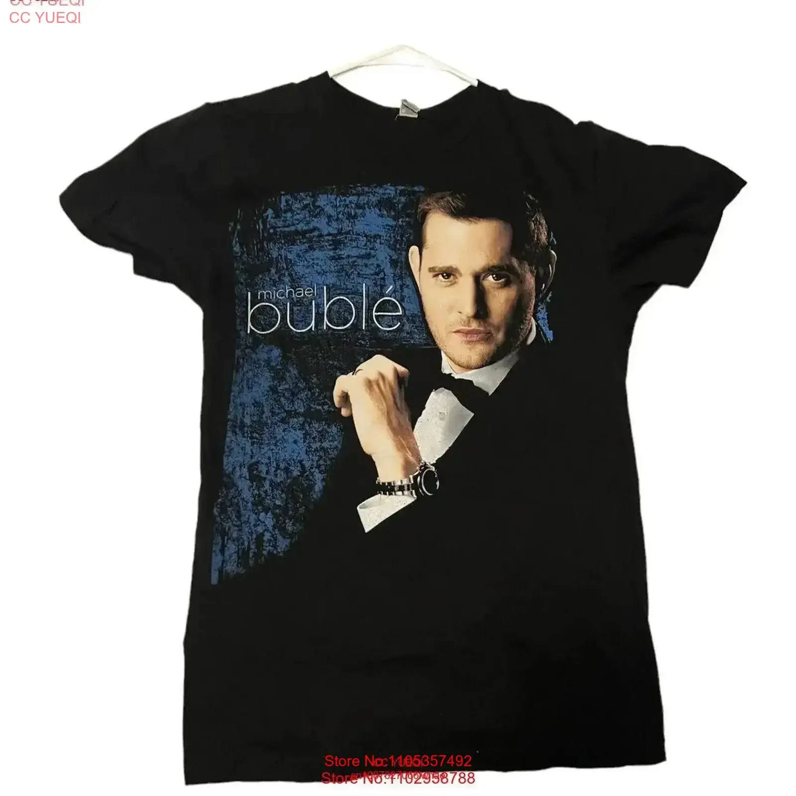 Camiseta Michael Buble World Tour, de algodón, clásica, todas las tallas, T245, estilo vintage, lavada, para uso diario, gráfico, versátil, suave
