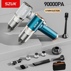 SZUK Car Vacuum Cleaner 90000PA Powerful Wireless Portable Cleaning Machine Handheld Mini Vacuum Cleaner for Car Home  Keyboard