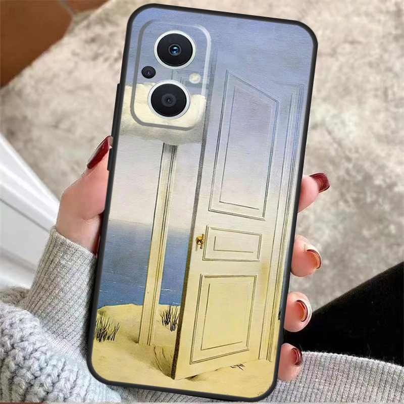 Rene magritte art funda für oppo reno 3 4 5 6 7 8 lite 2z 4z 5z 8t oppo finden x6 x5 pro x2 neo x3 lite fall