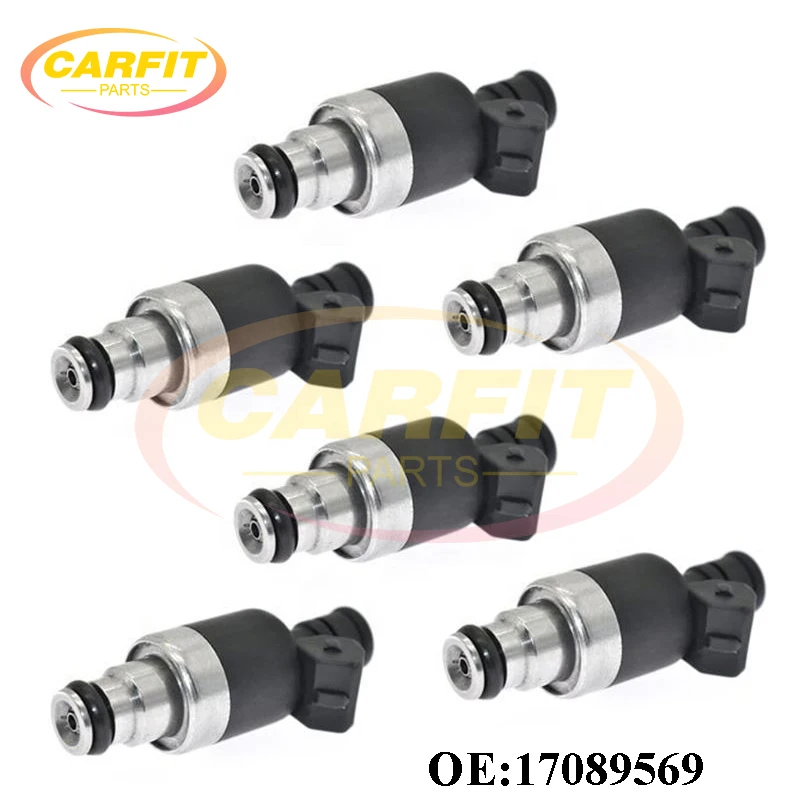 6PCS OEM 17089569 17084888 Fuel Injector Nozzle For Buick Regal Cadillac Cimarron Chevrolet Camaro Oldsmobile Pontiac Auto Parts