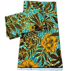 Holland 100% tessuto di cotone vera cera alta qualità Africa Nigeria Ghana style Ankara tessuto abbigliamento africano stampa a cera 6 yards