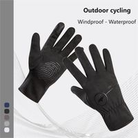Waterproof Cycling Gloves Winter Touch Screen Bicycle Gloves Outdoor Scooter Windproof Riding Motorcycle Ski Warm Bike Gloves
