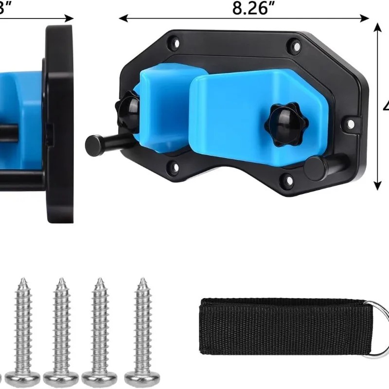 6 PCS Snowboard Wall Mount Storage Rack Universal Indoor Wall Ski Board Display & Organizer Holder