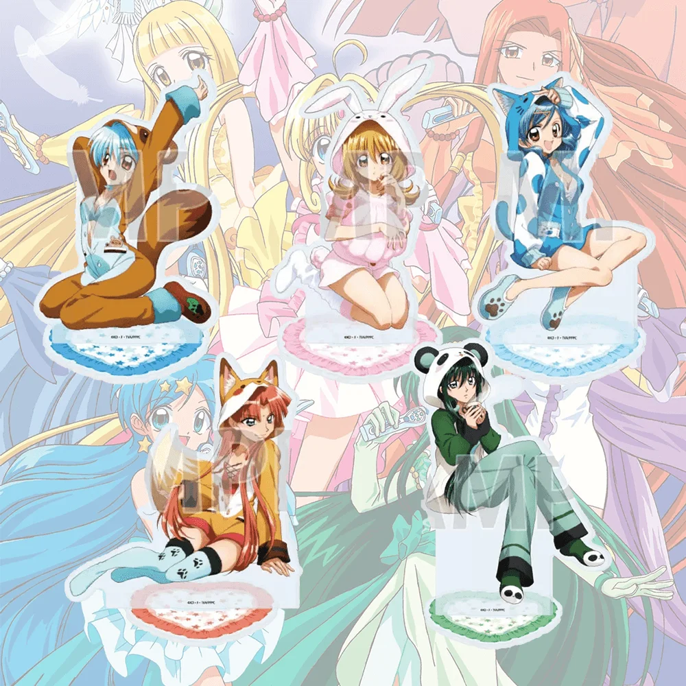 Mermaid Melody Pichi Pichi Pitch Nanami Luchia 15cm Acrylic Stand Keychain Cute Bunny Hood Standee Desk Table Decor Toy Gift