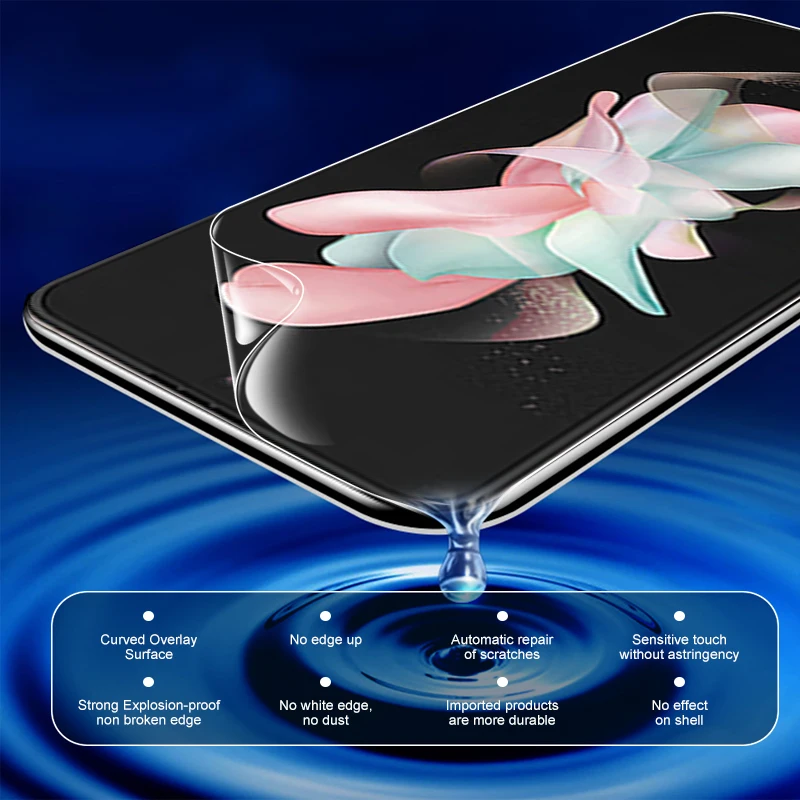 2PCS Full Coverage Hydrogel Film For Samsung Galaxy Z Flip5 5G Protective Film Sumsung ZFlip Z Flip 5 ZFlip5 Screen Protectors