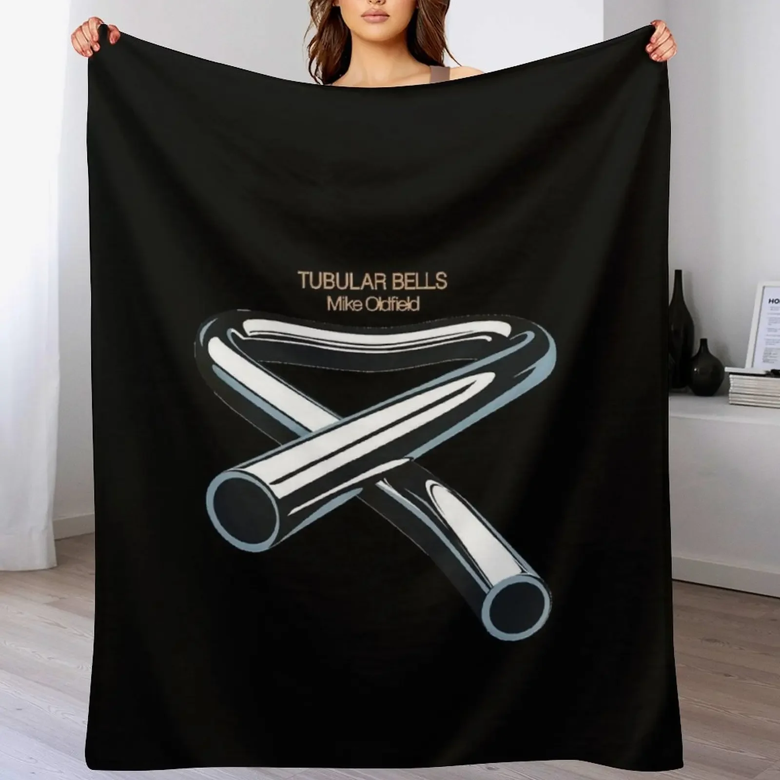 New Tubular Bells Classic T Shirt Throw Blanket Hair Beautifuls Personalized Gift Vintage Blankets