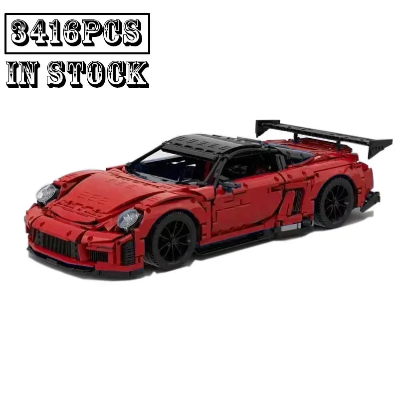 Nieuwe technologieën MOC- 148228   9ff GT9-R Schaal 1:8 SBuilding Block Hypercar Super Racewagen Assemblage Speelgoed Model Jongens Verjaardagscadeautjes