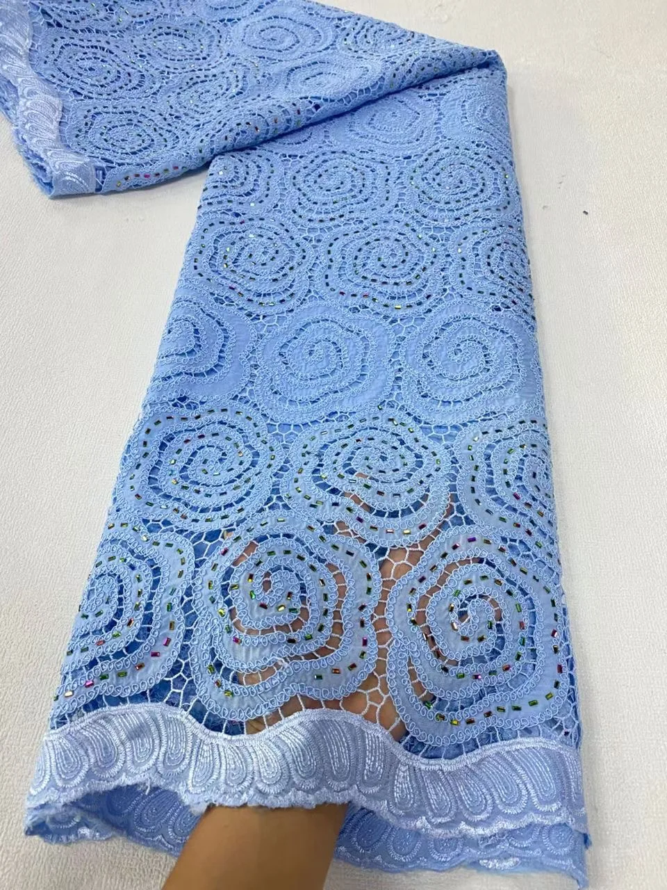 

Nigerian Tulle Lace Fabric for Sewing, Wedding Embroidery Dress, Chiffon High Quality Party Guipure, Cotton JL511 5Yard, 2025