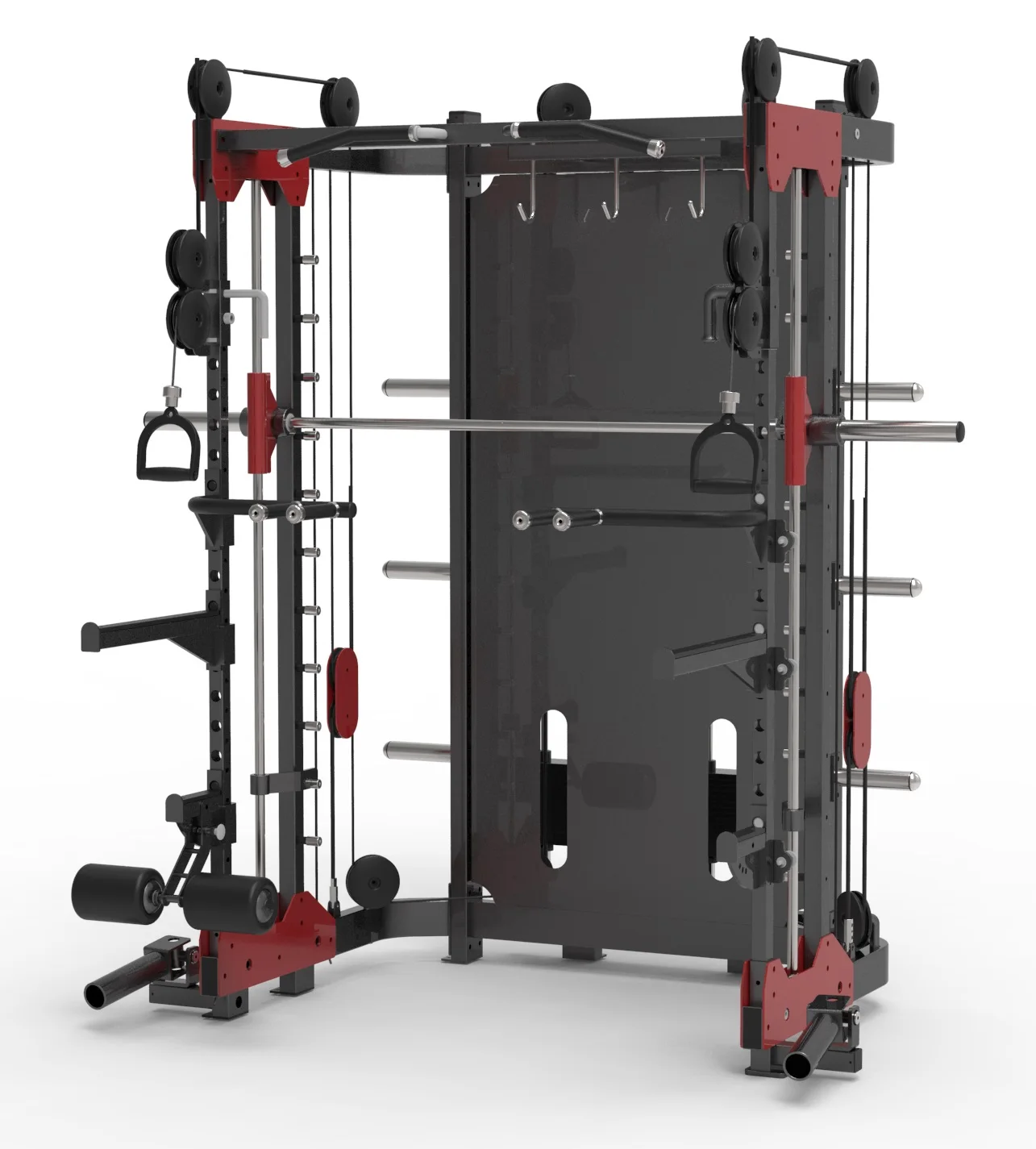 High Quality Home Gym Body Building Fitness Multi Machine Cable Crossover Simth Pull Attachment Squat Rack Smith Machine