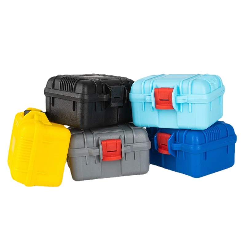 125x112x70mm PP Toolbox Small Storage Case Small Parts Toolbox Portable Watch Protective Moisture-proof Box Tool With Cotton