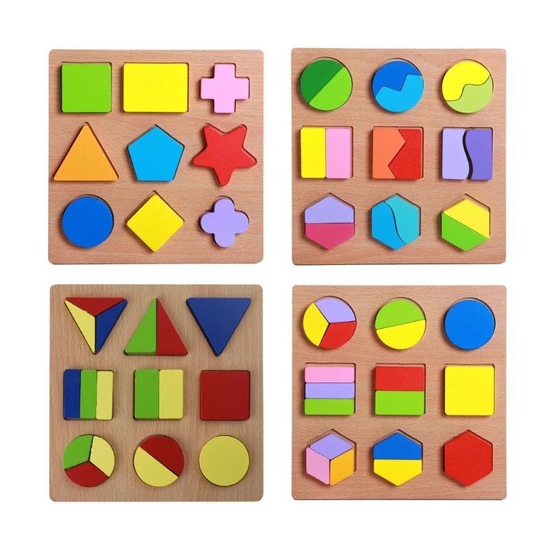 

Kindergarten Nested-Block Toy Preschool Geometry Matching Toy for Kids