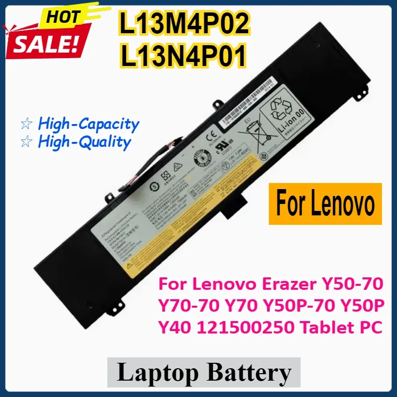 SWZY L13M4P02 L13N4P01 Laptop Battery For Lenovo Erazer Y50-70 Y70-70 Y70 Y50P-70 Y50P Y40 121500250 Tablet PC Replacement Batte