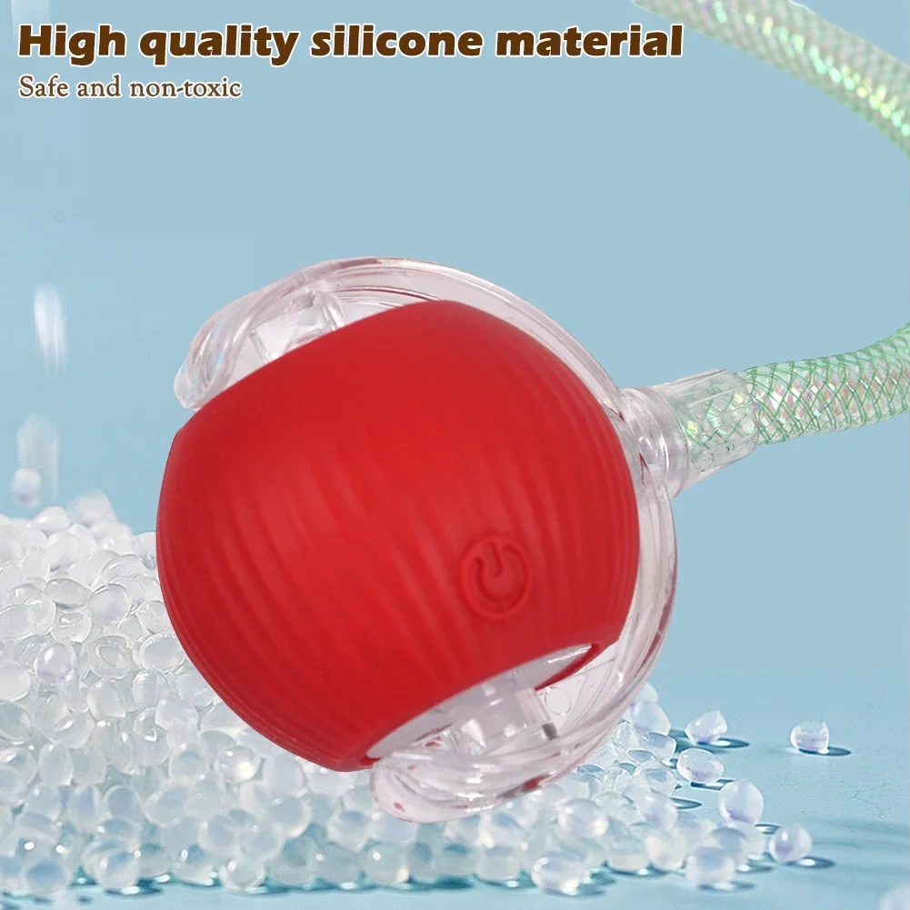 Intelligent Interactive Cat Ball with Fake Tail Automatic Teasing Rechargeable Chew-resistant Cat Dog Interactive Play Prop