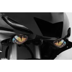 For YAMAHA MT10 R1 R6 Motorcycle Accessories Front Fairing Headlight Sticker Guard Sticker - 1