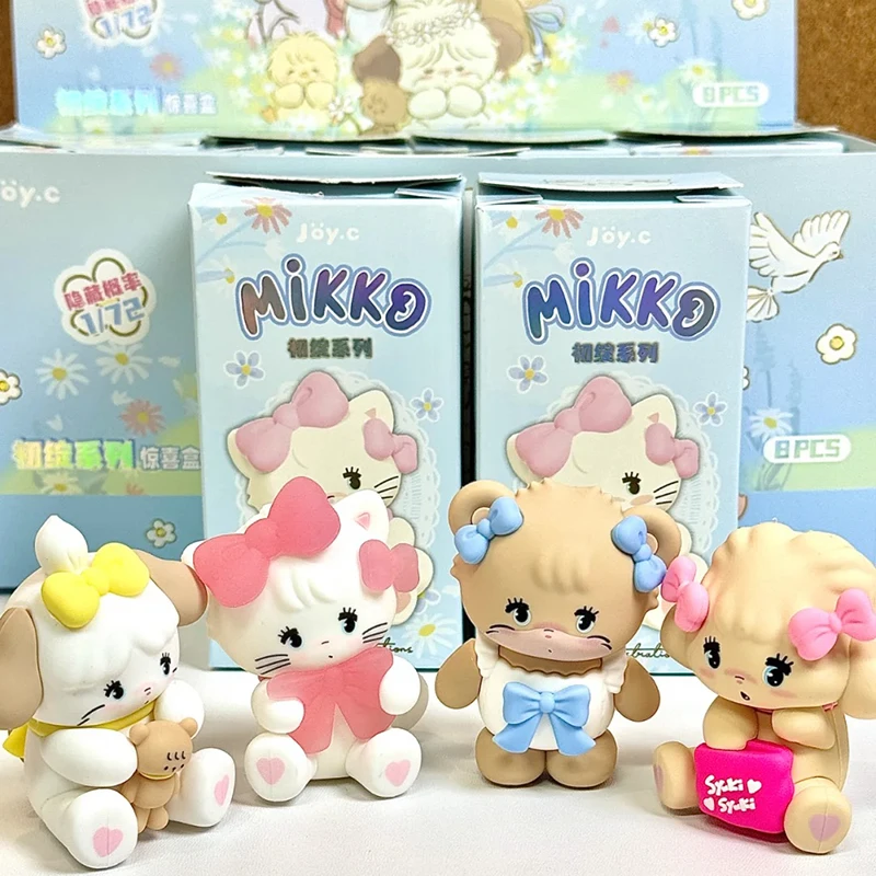 

Новая серия Mikko First Blooming, слепая коробка, игрушки, фигурка, аниме, мультяшный декор для рабочего стола, украшения, слепая коробка Mikko для девочек, подарки