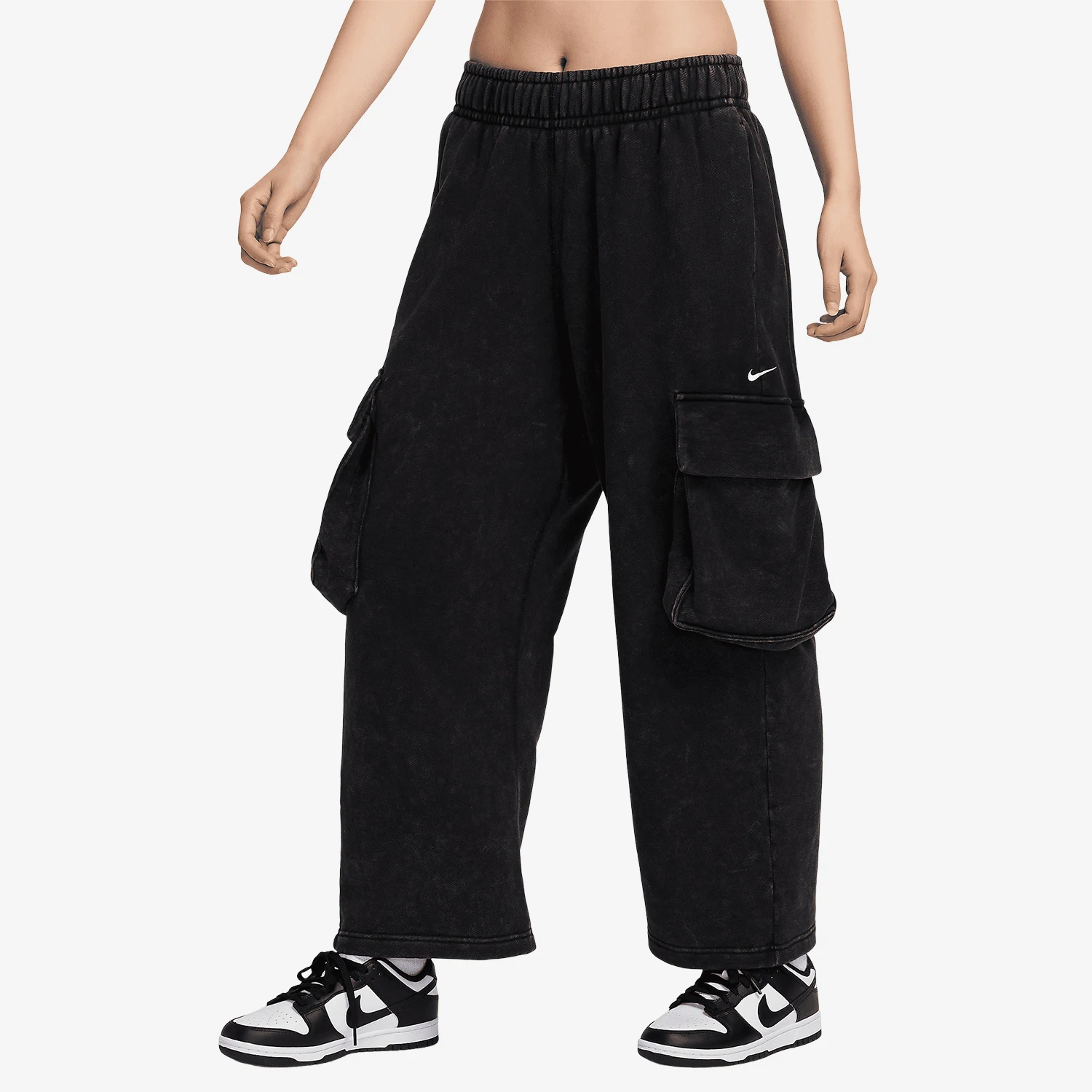 

Женские вязаные брюки Nike с широкими штанинами и большими карманами HQ4751-010