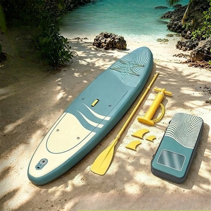 lengthened and widened inflatable pulp board adult standing surfboard water ski board