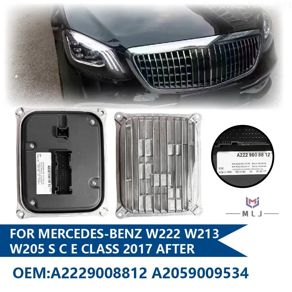 

Car Accessories For Mercedes-Benz W222 W213 W205 S C E Class 2017+ CarControl Unit Led Headlight Ballast A2229008812 A2059009534