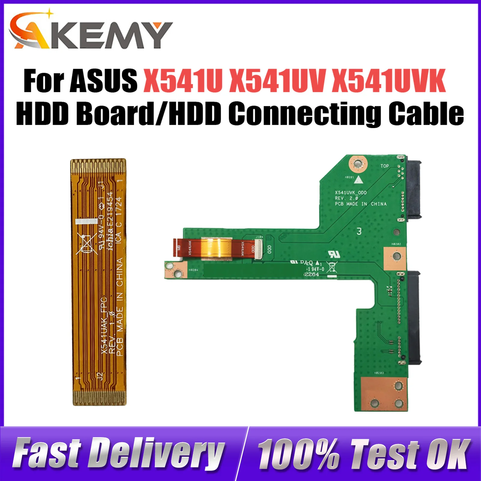 New For Asus X541U X541UV X541UVK X541UA X541UAK R540U HDD board HDD Connecting line w/ Cable