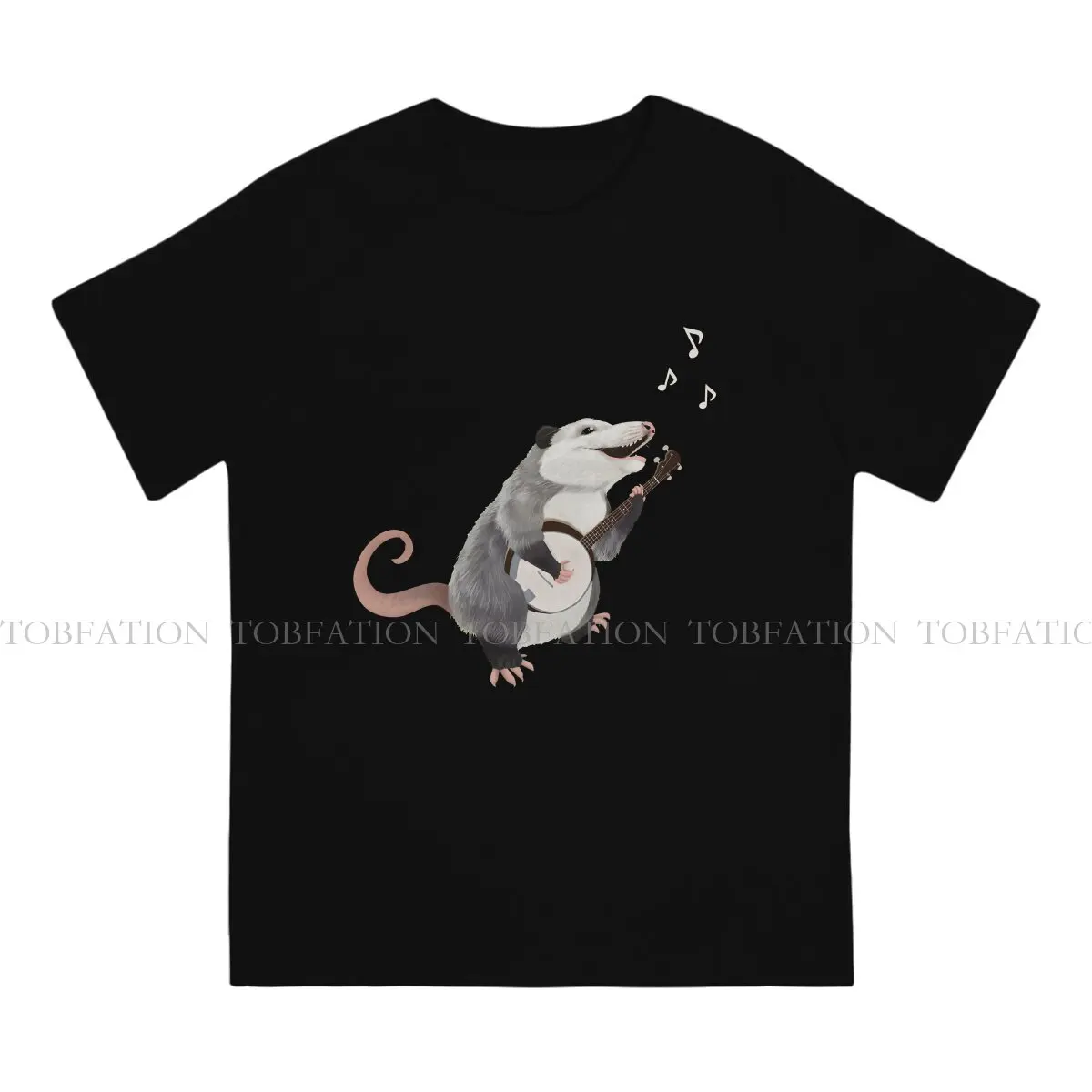 Opossum Singing Banjo Player Opossum Musician Tshirt Homme Men Clothes 4XL 5XL 6XL 100% Cotton T Shirt