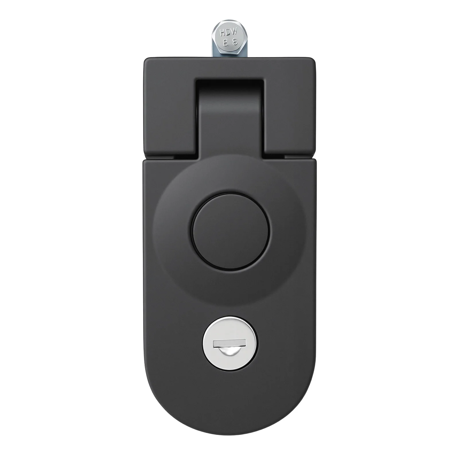 

1 Set Black Compression Push Locks Latch Flush Mount with 2 Keys for Tool Box Camper Trailer Caravans Trunk Locks