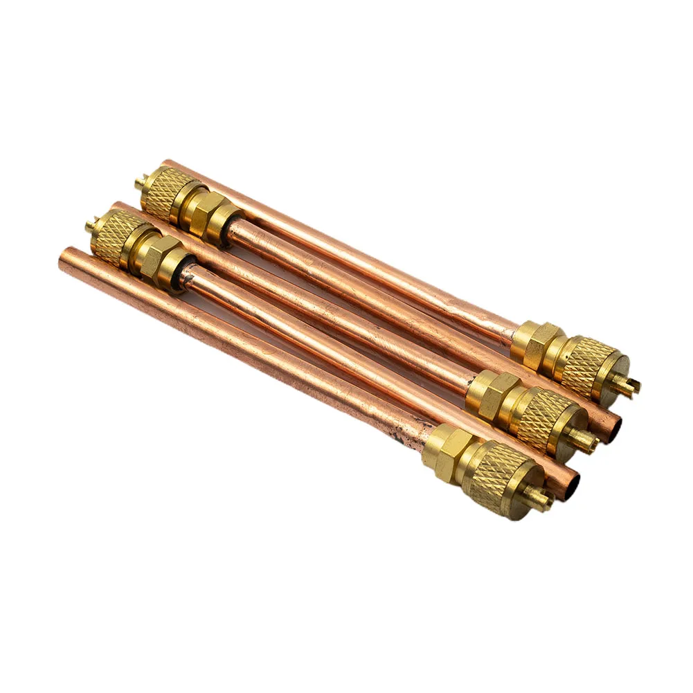 Upgrade Your Refrigeration System with Copper Tube Filling Parts 10PcsSet Access Valves for Air Conditioner Refrigeration
