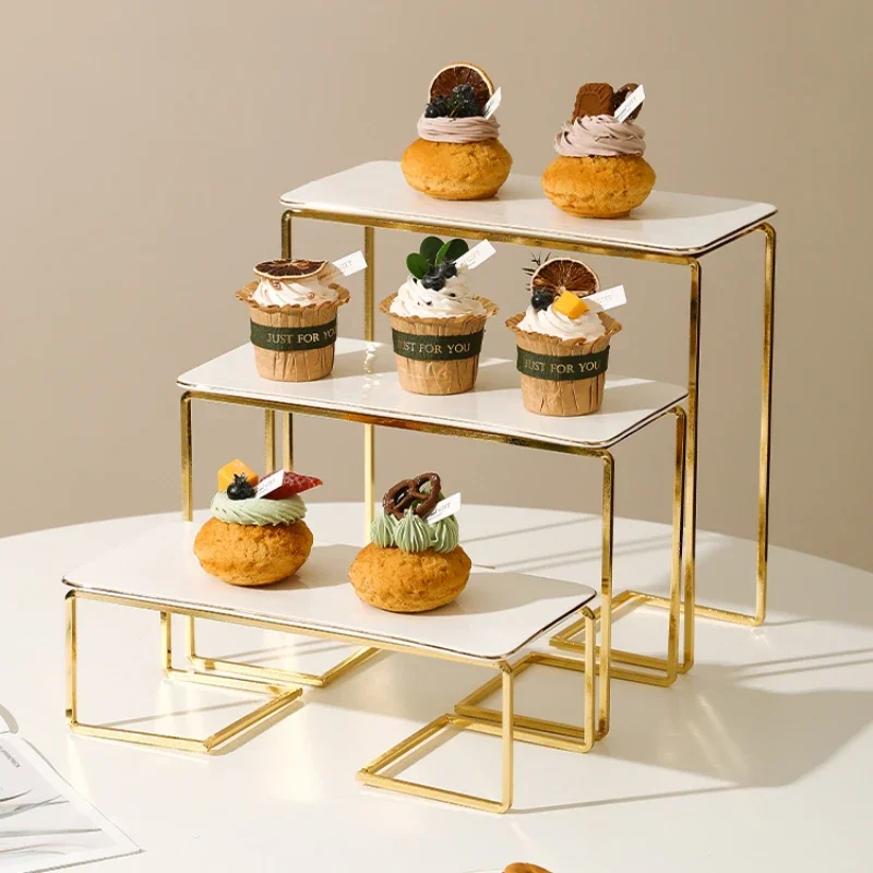 Elegant Multi-layer Ceramic Cake Stand High Value Dessert Display Fruit Tray  and Cake Decoration Essentials New Arrivals