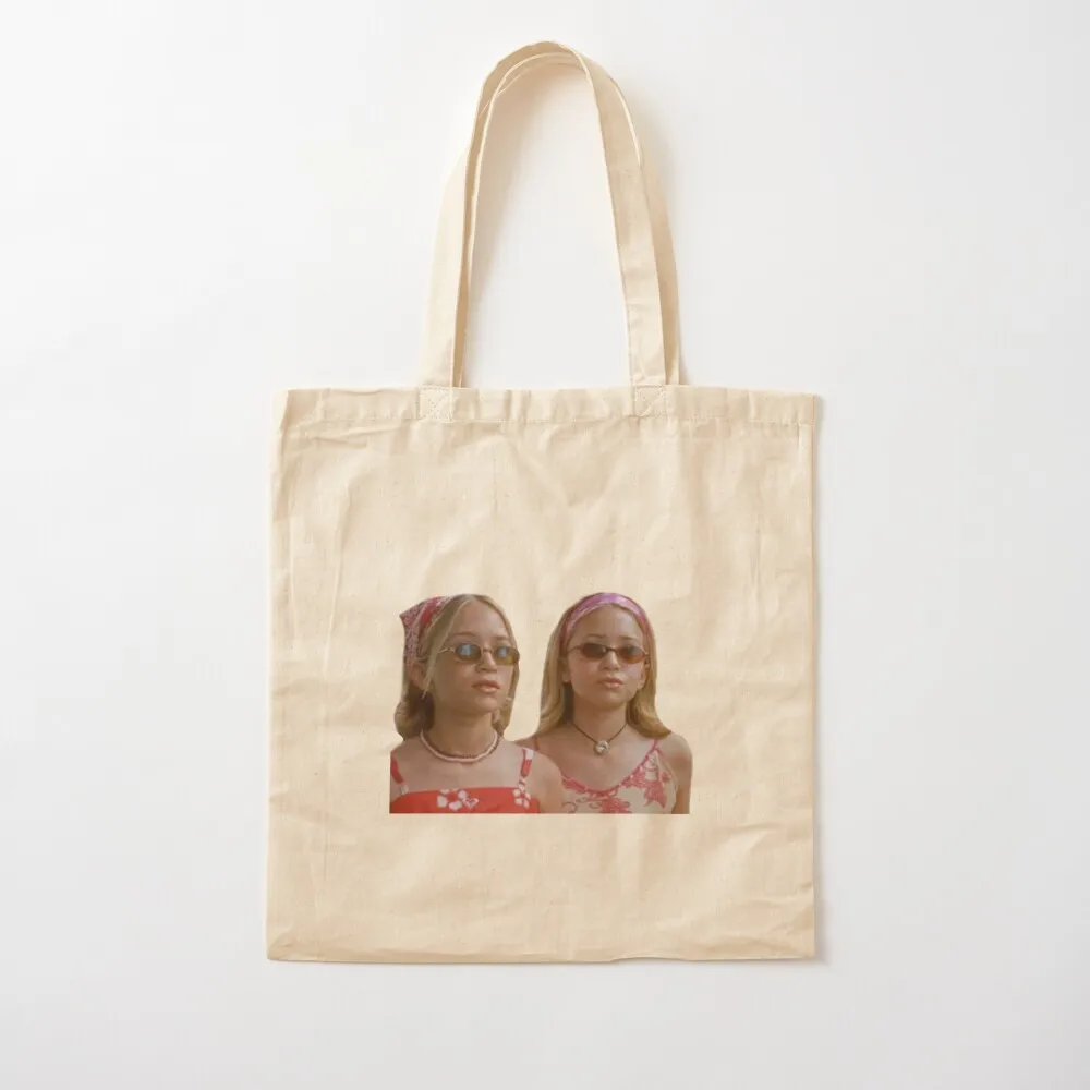 

Mary Kate & Ashley Olsen Twins Tote Bag tote bag canvas custom fabric bag Cloth bags Canvas Tote