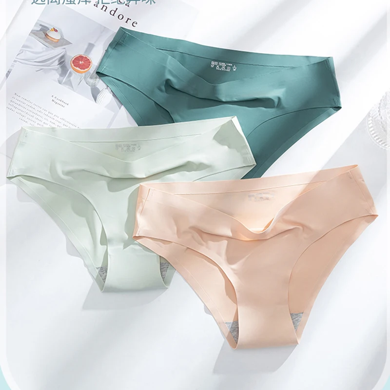 13 Colors Women's Panties Silk Woman Underwear XXXL Female Lingerie Seamless Underpants Soild Tangas Slip Femme Intimates Pantys