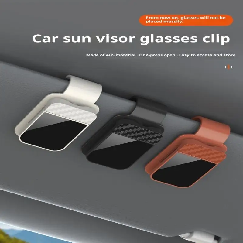 

CA1pc ABS держатель для карт для хранения солнцезащитных очков вешалка для очков автомобильный солнцезащитный козырек зажим для очков салона автомобиля зажимы для хранения билетных карт