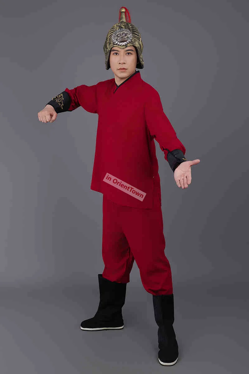 زي درع جندي صيني قديم للرجال ، أردية قتال جنرالات الأفلام التلفزيونية ، بدلة ، فيلم تأثيري ، ملابس محارب زراعية ، ملابس