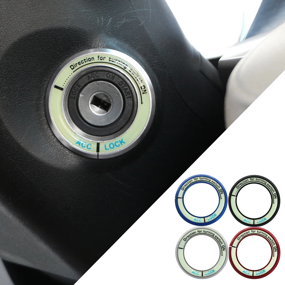 Luminous Ignition Key Ring Switch Cover Trim Sticker for Nissan Livina Tiida Sylphy Qashqai X-TRAIL Sunny March Venucia