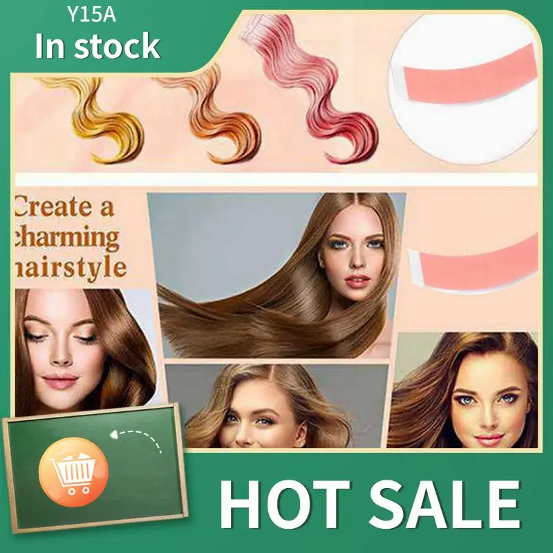 

Y15A 72Pc/Lot Super Strong Duo-Tac Wig Double Tape Adhesive Extension Hair Strips For Toupees/Lace Wig Film Slitting Line