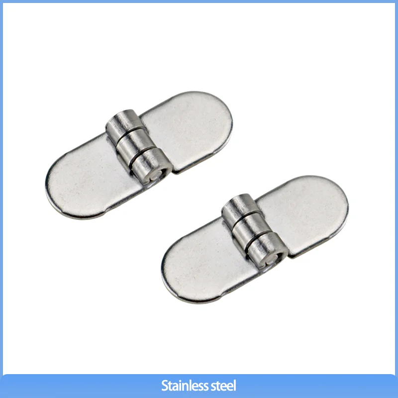 304 Stainless Steel Circular Non Perforated Small Hinge Industrial Electrical Equipment Cabinet Welding Door Hinge