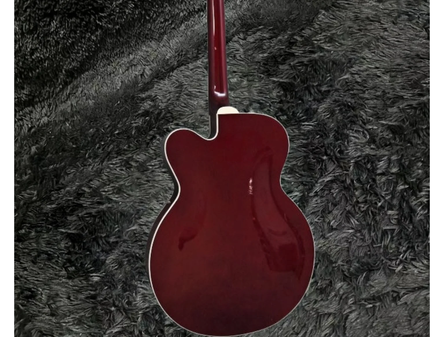 شحن مجاني! الجملة مصنع مخصص الغيتار البرتقالي الصقر 6120 شبه جوفاء الجسم الجاز الغيتار الكهربائي مع Bigs Tremolo #4