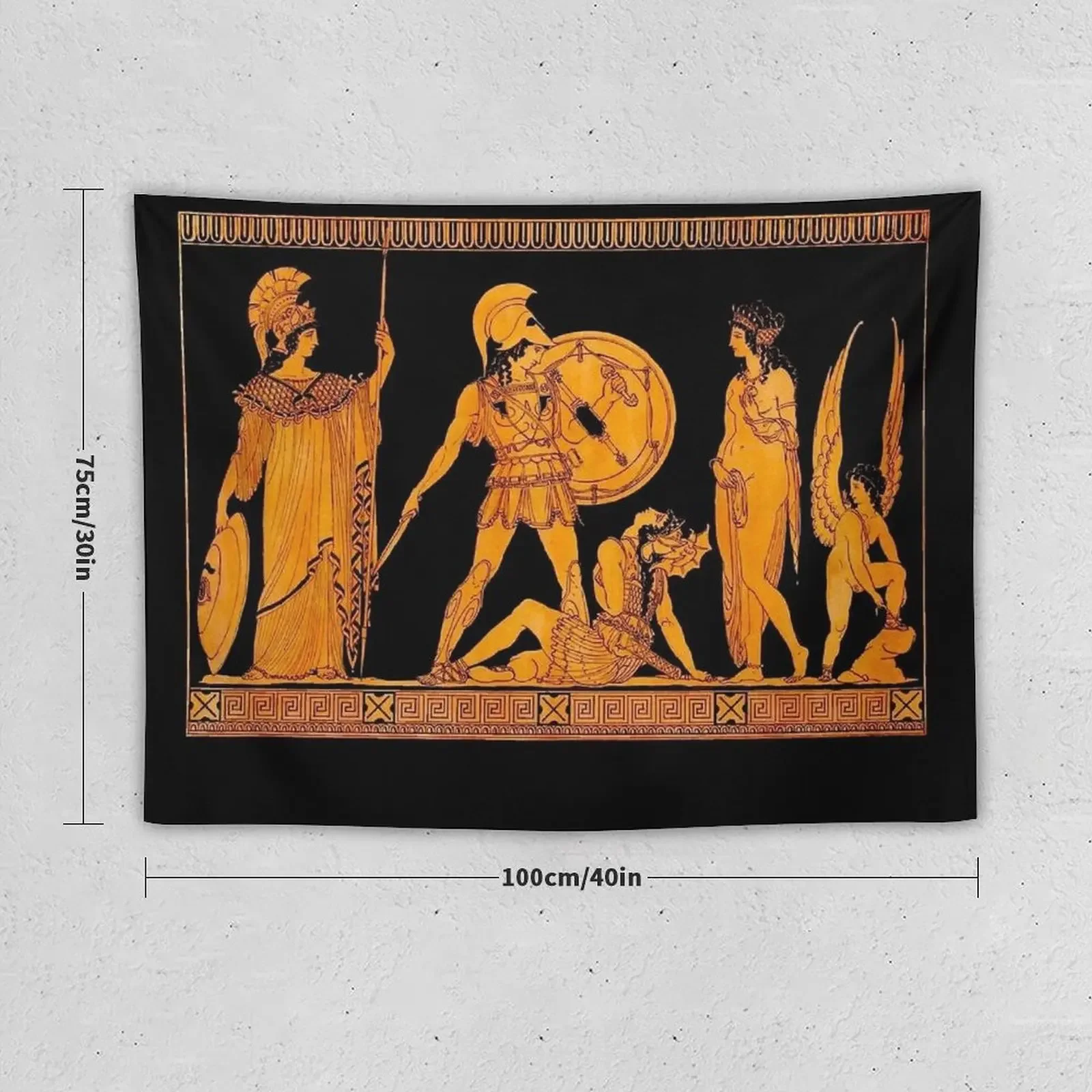 GREECE : Ancient God and Goddess Frieze Print Tapestry Outdoor Decoration Room Decor For Girls Aesthetic Room Decor Tapestry