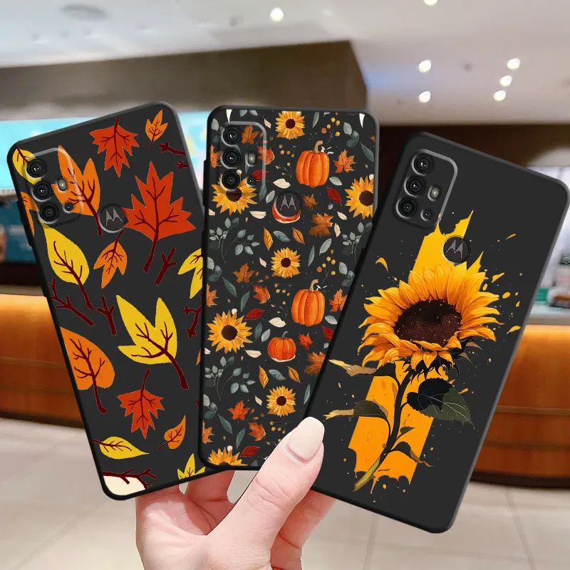Sunflower Case for Motorola Moto G9 Plus Play Power G200 Edge 20 Pro Lite 30 40 Pro 30 Neo One Fusion Plus Soft