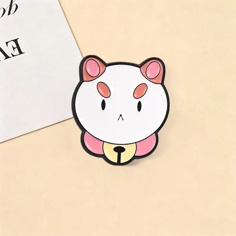 Cartoon-Katze Gummi-Ente Abzeichen „Messy Brain“-Charakter Emaille-Pins Lustige Niedliche Tier-Broschen Hip-Hop-Deko-Accessoires Geschenke – Detail 2