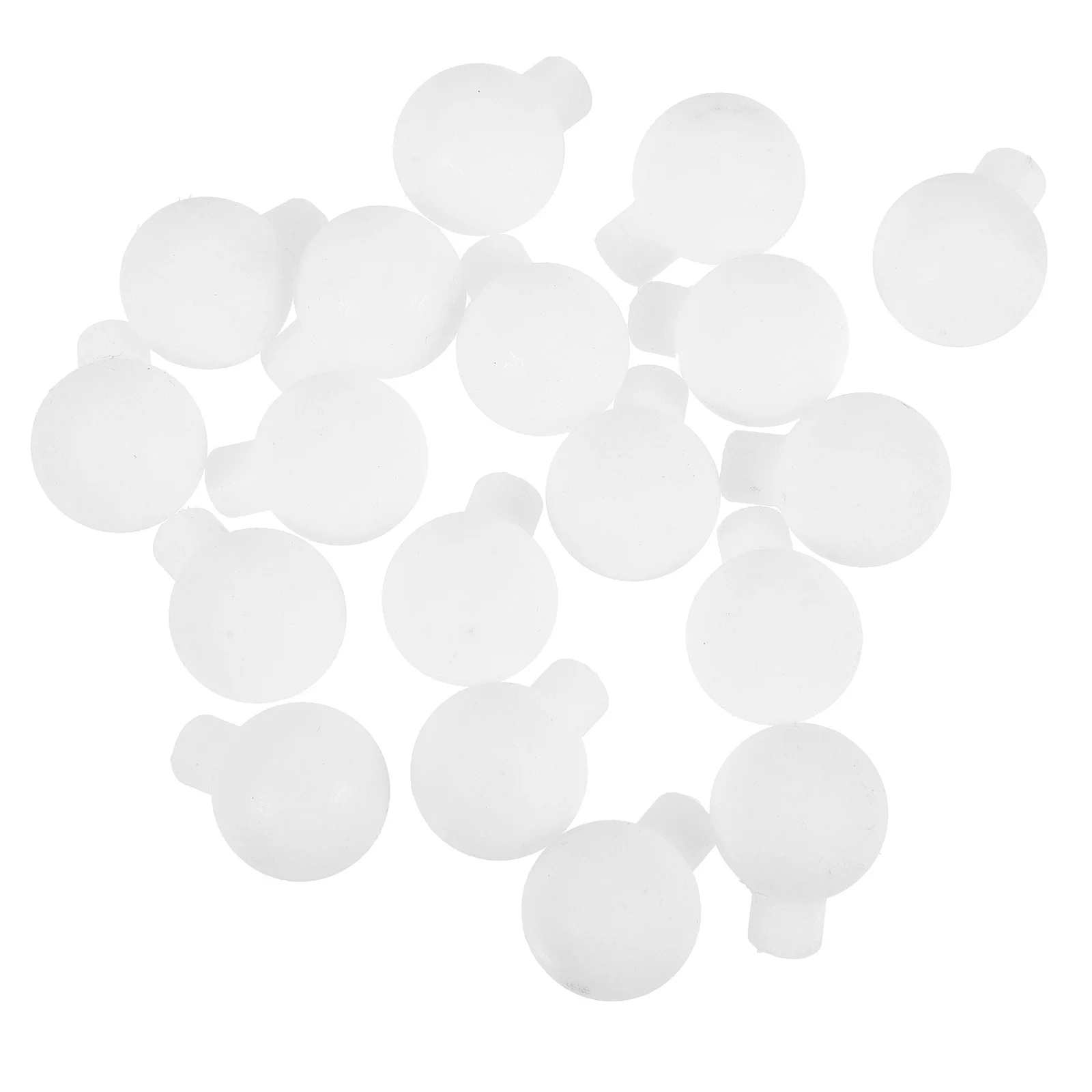 

100 Pcs Frosted Round Bead Lamp Shade for LED String Lights Hollow Plastic Bulb Globe Pendant Festive DIY Outdoor Indoor